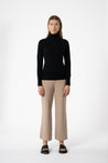 Dinadi Knitwear Dinadi Merino Turtleneck Sweater Black | Dalston clothing