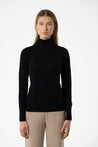 Dinadi Knitwear Dinadi Merino Turtleneck Sweater Black | Dalston clothing