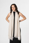 Dinadi Scarf almond white Dinadi Merino Woven Scarf Almond White