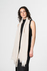 Dinadi Scarf almond white Dinadi Merino Woven Scarf Almond White