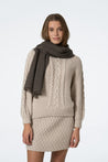 Dinadi Scarf mulch brown Dinadi Merino Woven Scarf Mulch Brown | Dalston clothing