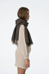 Dinadi Scarf mulch brown Dinadi Merino Woven Scarf Mulch Brown | Dalston clothing