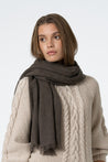Dinadi Scarf mulch brown Dinadi Merino Woven Scarf Mulch Brown | Dalston clothing