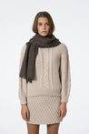 Dinadi Scarf mulch brown Dinadi Merino Woven Scarf Mulch Brown | Dalston clothing