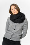Dinadi Scarf Onyx Grey Dinadi Merino Woven Scarf - Onyx Grey