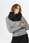 Dinadi Scarf Onyx Grey Dinadi Merino Woven Scarf - Onyx Grey