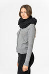 Dinadi Scarf Onyx Grey Dinadi Merino Woven Scarf - Onyx Grey