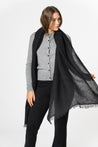 Dinadi Scarf Onyx Grey Dinadi Merino Woven Scarf - Onyx Grey