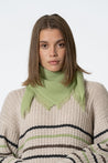 Dinadi Scarf pistachio green Dinadi Merino Square Woven Scarf Pistachio Green