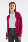 Elk Knitwear Elk Daaru Cardigan Bright Pink | Dalston clothing