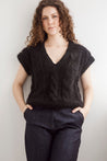Flock Knitwear black / one size Flock Vicki Vest Jet Sparkle