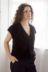 Flock Knitwear black / one size Flock Vicki Vest Jet Sparkle