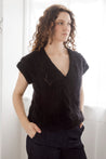 Flock Knitwear black / one size Flock Vicki Vest Jet Sparkle