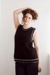 Flock Knitwear black/white / one size Flock Bobbie Vest Black/White