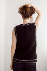 Flock Knitwear black/white / one size Flock Bobbie Vest Black/White