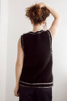Flock Knitwear black/white / one size Flock Bobbie Vest Black/White