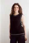 Flock Knitwear black/white / one size Flock Bobbie Vest Black/White