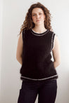 Flock Knitwear black/white / one size Flock Bobbie Vest Black/White