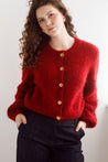 Flock Knitwear claret / one size Flock Carrie Cardi Claret