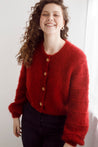 Flock Knitwear claret / one size Flock Carrie Cardi Claret