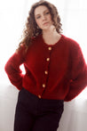 Flock Knitwear claret / one size Flock Carrie Cardi Claret