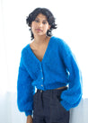 Flock Knitwear cobalt / one size Flock Amandine Cardi  Cobalt Blue
