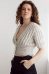 Flock Knitwear greige silver / one size Flock Audrey Cardi Griege Silver
