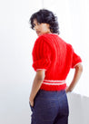 Flock Knitwear signal red / one size Flock Audrey Cardi Signal Red