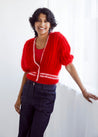 Flock Knitwear signal red / one size Flock Audrey Cardi Signal Red
