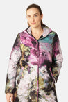 Ilse Jacobsen Jacket Ilse Jacobsen Long Quilt Coat Artistic Flower Print