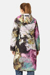Ilse Jacobsen Jacket Ilse Jacobsen Long Quilt Coat Artistic Flower Print
