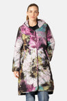 Ilse Jacobsen Jacket Ilse Jacobsen Long Quilt Coat Artistic Flower Print