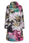 Ilse Jacobsen Jacket Ilse Jacobsen Long Quilt Coat Artistic Flower Print