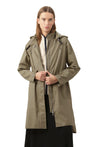 Ilse Jacobsen Jacket Ilse Jacobsen Rain71 Detachable Hood Raincoat Covert Green | Dalston clothing