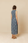 Indi & Cold dress Indi & Cold Shirred Maxi Dress Indigo