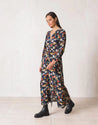 Indi & Cold dress Indi & Cold Watercolour Dress Marino | Dalston clothing