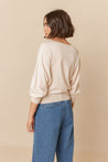 Indi & Cold Knitwear Indi & Cold Batwing Sleeve Cardigan Crudo