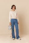 Indi & Cold Knitwear Indi & Cold Batwing Sleeve Cardigan Crudo