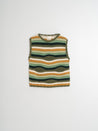 Indi & Cold Knitwear Indi & Cold Crochet Knit Vest Khaki | Dalston clothing