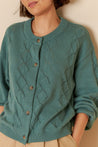 Indi & Cold Knitwear Indi & Cold Fantasy Knit Cardigan Esmeralda | Dalston clothing
