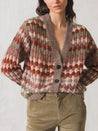 Indi & Cold Knitwear Indi & Cold Multicolour Motif Knit Cardigan