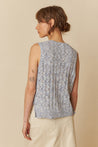 Indi & Cold Knitwear Indi & Cold Pointelle Knit Vest Azul | Dalston clothing