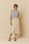 Indi & Cold Knitwear Indi & Cold Pointelle Knit Vest Azul | Dalston clothing