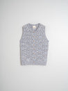 Indi & Cold Knitwear Indi & Cold Pointelle Knit Vest Azul | Dalston clothing