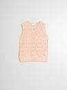 Indi & Cold Knitwear Indi & Cold Pointelle Knit Vest Mandarina | Dalston clothing