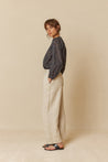 Indi & Cold shirt Indi & Cold Cotton Voile Raglan Sleeve Shirt Carbon | Dalston clothing