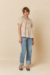 Indi & Cold shirt Indi & Cold Crochet Details Blouse Beige | Dalston clothing