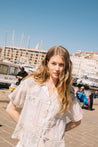Indi & Cold shirt Indi & Cold Crochet Patch Shirt | Dalston clothing
