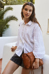 Indi & Cold shirt Indi & Cold Embroidered Voile Shirt Blanco