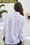 Indi & Cold shirt Indi & Cold Embroidered Voile Shirt Blanco